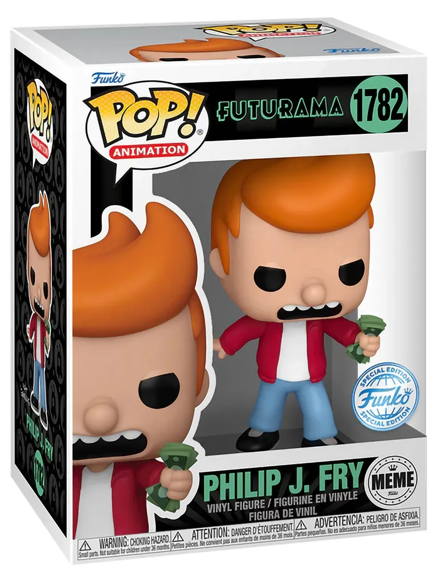 Фигурка Funko POP! Meme Futurama Philip J. Fry (Exc) (1782) Фигурка Funko POP! Meme Futurama Philip J. Fry (Exc) (1782)