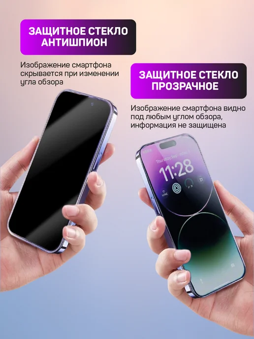 PERFEO Защитное стекло на Xiaomi Redmi 13 антишпион, вариант, фото 3