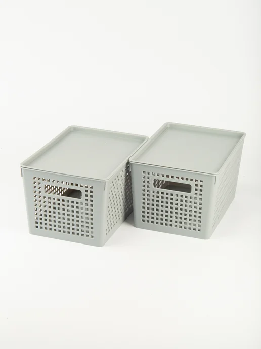 полимербыт Комплект корзин для хранения 6л TRAYMIX 2 шт, 6 л, 2 шт, фото 2