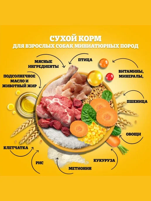 Сухой корм PEDIGREE Пoрод для собак, мелкие, говядина, 1,2 кг, фото 6