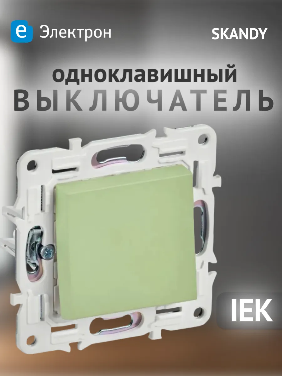 Выключатель одноклавишный ИЕК Skandy