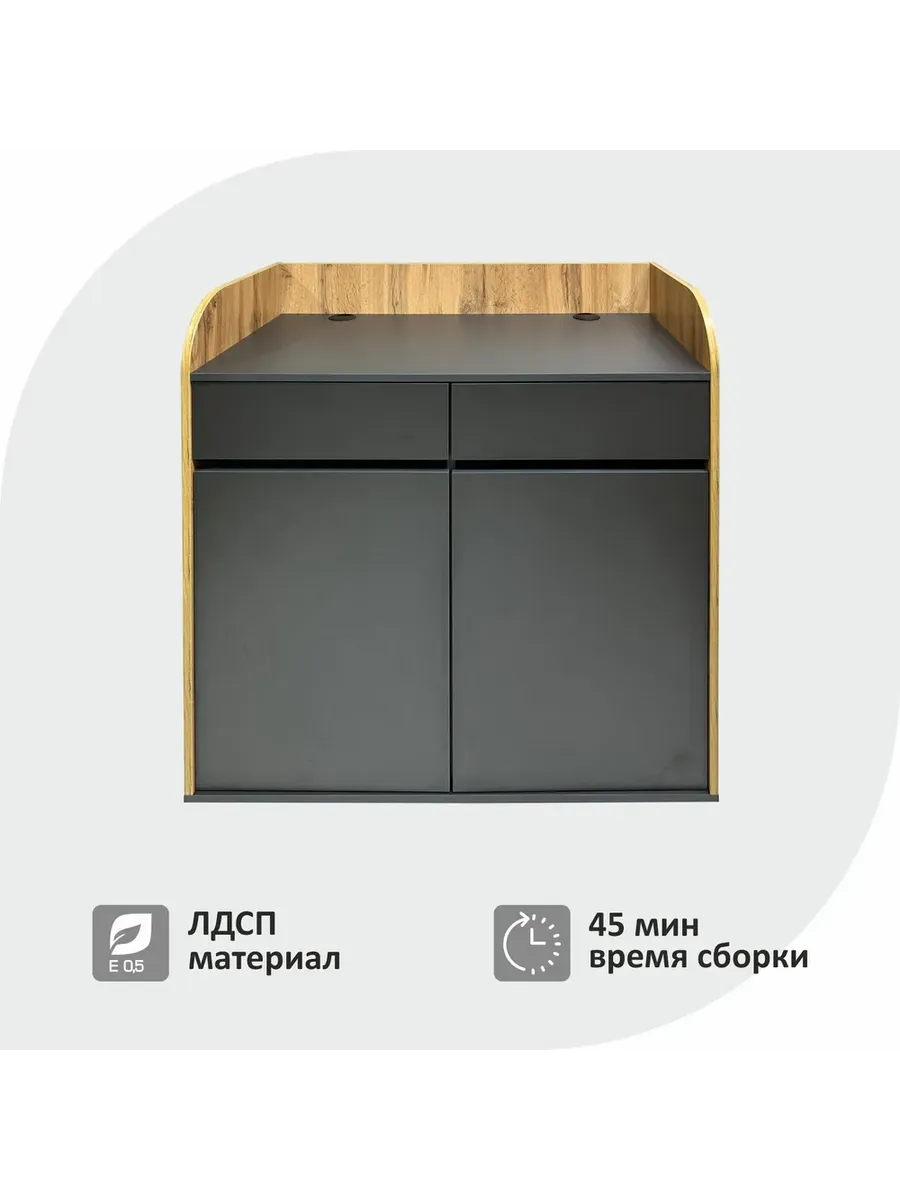 Ресепшен, станция официанта Оди2, цвет Графит-Дуб