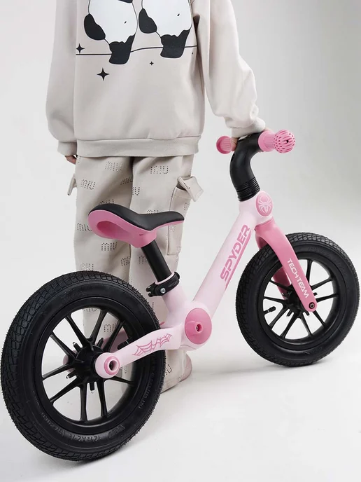TechTeam Беговел Spyder детский, розовый, фото 2
