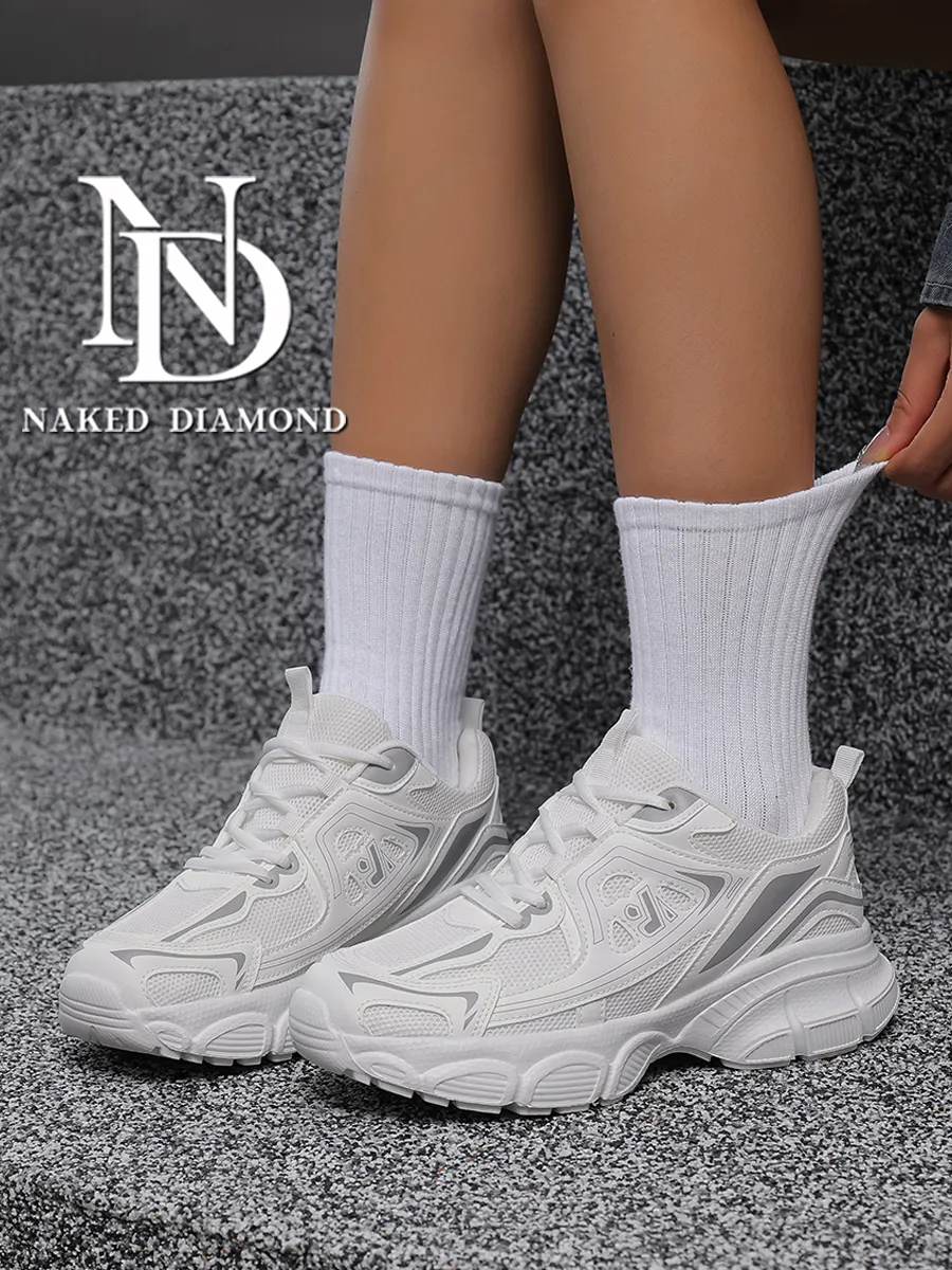 UN3D. WAVE DRAWSTRING TOP ホワイト Кроссовки на высокой подошве летние Naked Diamond 344110501 купить
