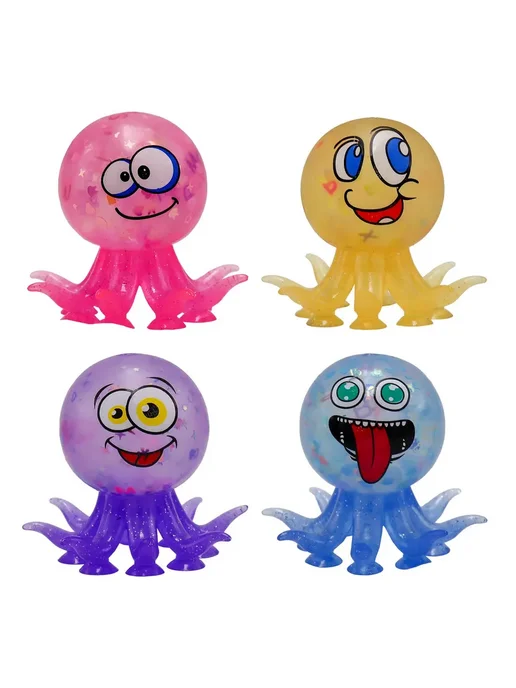 Funny Toys Мялка антистресс для рук осьминог, 1 шт, 1 шт, фото 2