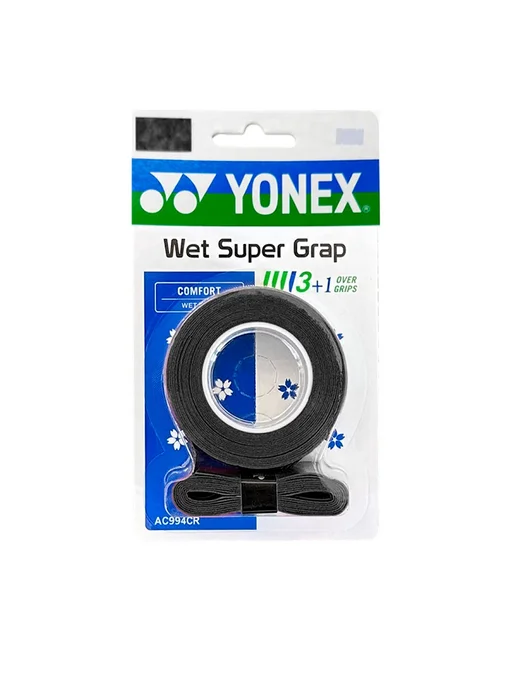 YONEX Обмотка намотка для ракеток AC994CR Wet Super Grap (4шт.), 4 шт