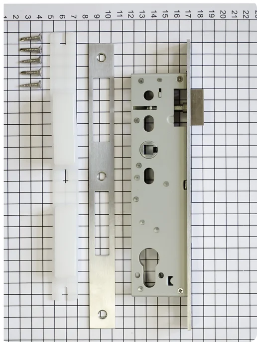 Doorlock Замок дверной DL301 цилиндровый, серый, фото 3