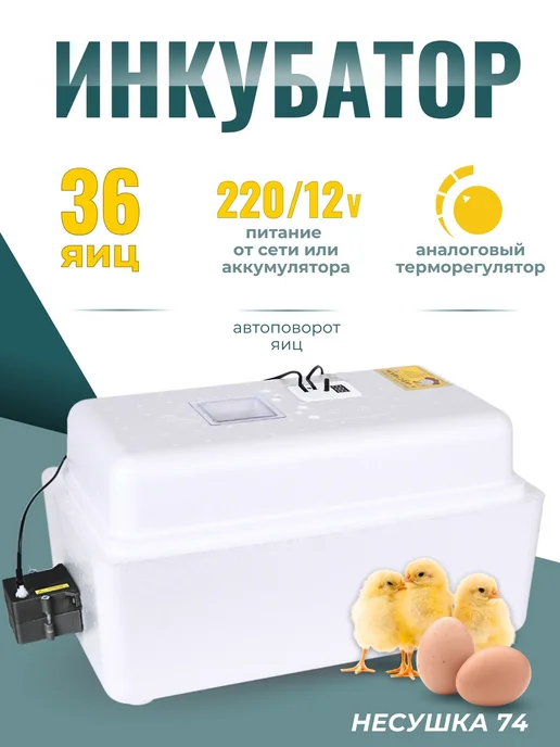 Несушка Инкубатор для яиц автоматический, белый