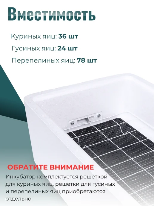Несушка Инкубатор для яиц автоматический, белый, фото 2