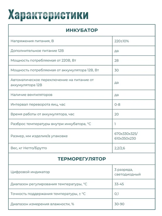 Несушка Инкубатор с вентилятором и гигрометром на 36 яиц, белый, фото 6
