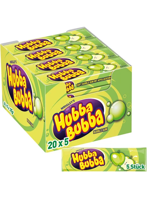 Hubba Bubba Жевательная резинка Mega Long, Хубба Бубба, 3 шт, фото 2