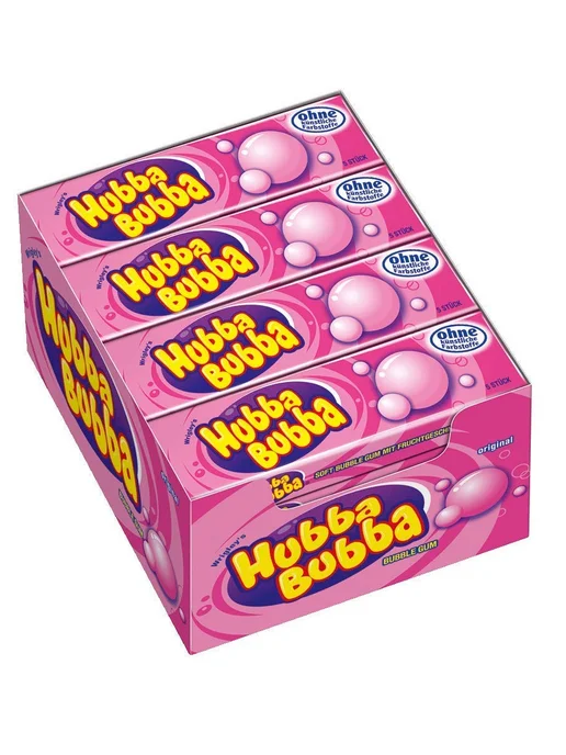 Hubba Bubba Жевательная резинка Mega Long, Хубба Бубба, 3 шт, фото 4