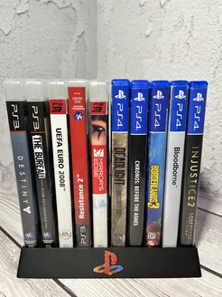 Подставка для дисков PS5 PS4 PS3 черная 2025 на 10 344833351 купить за 404 ₽ в интернет-магазине Wildberries