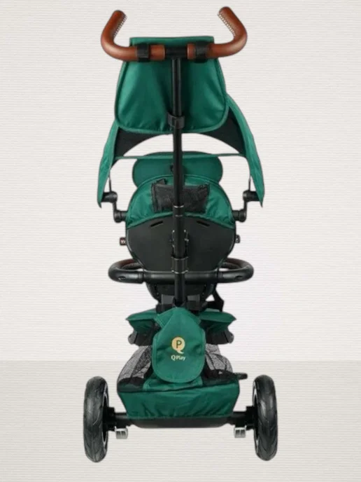 Велосипед трехколесный складной QPlay Rito Deluxe, зеленый, фото 5