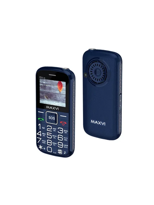 Maxvi Мобильный телефон кнопочный для пожилых и детей B5ds up, синий, фото 2