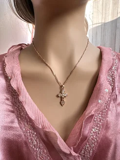 Подвеска крестик 2.5 см., на цепочке 45 см. XUPING JEWELRY 345809288 купить за 1 472 ₽ в интернет-магазине Wildberries
