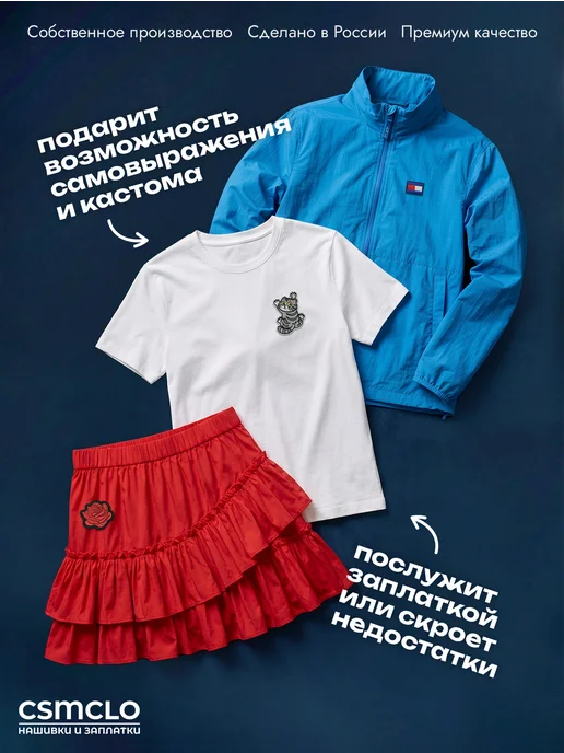 CSMCLO Термонаклейка на одежду Lacoste - нашивка, заплатка, Tommy Hilfiger -, фото 8
