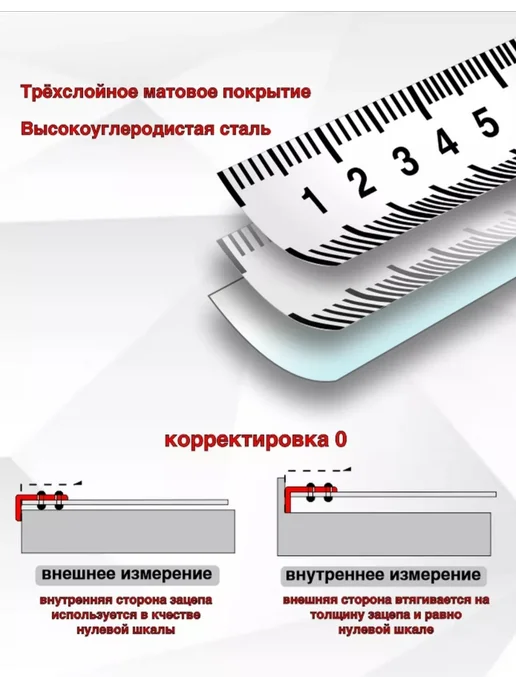 Рулетка измерительная строительная 10м х25мм с автостопом, вариант, фото 5