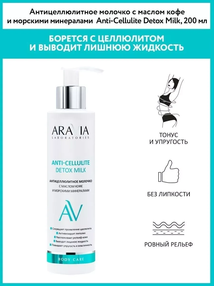 Антицеллюлитное молочко с маслом кофе, 200 мл