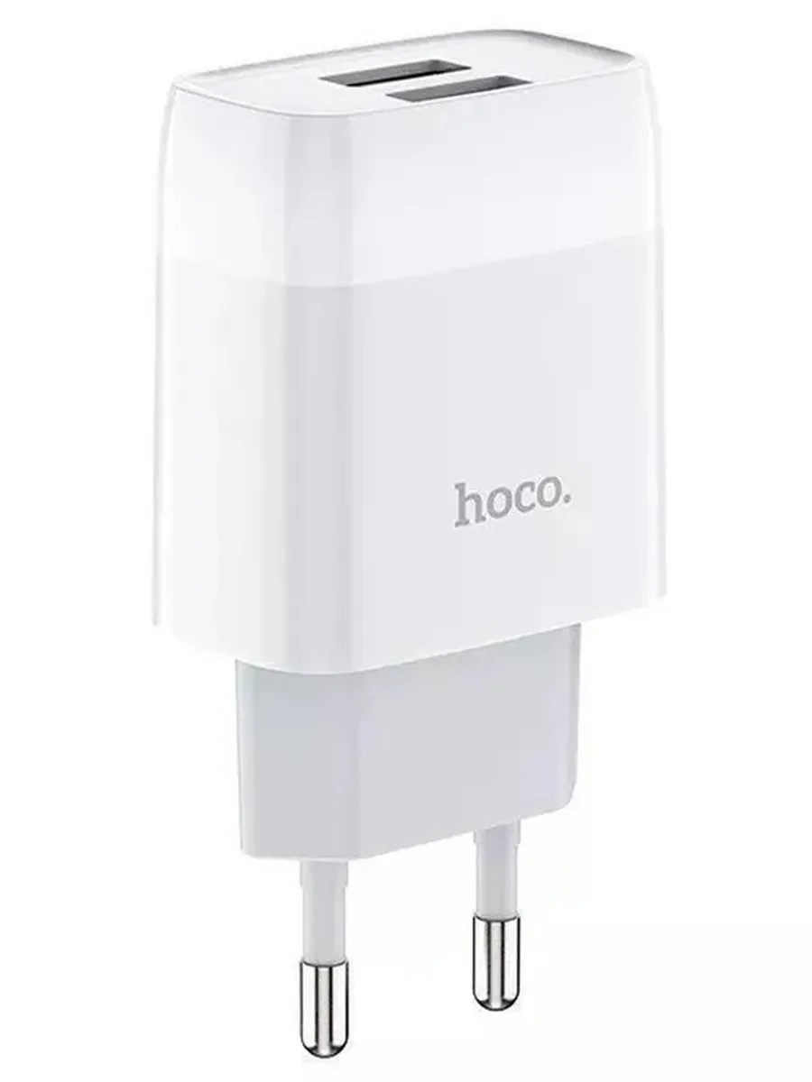 Зарядное устройство C73A, 2*USB 2.4A 12W, белый