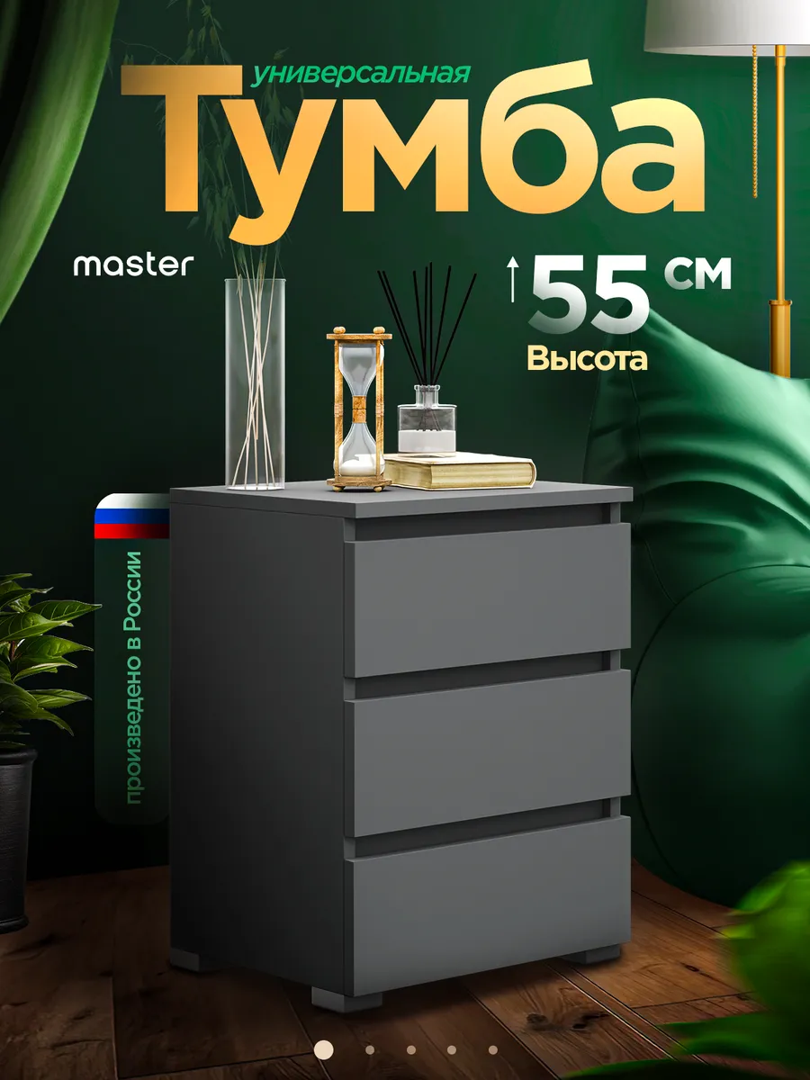 Напольная тумба с ящиками