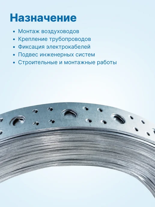 neutral Перфолента металлическая LP 20x0,55 М8 25м оцинкованная, вариант, фото 2