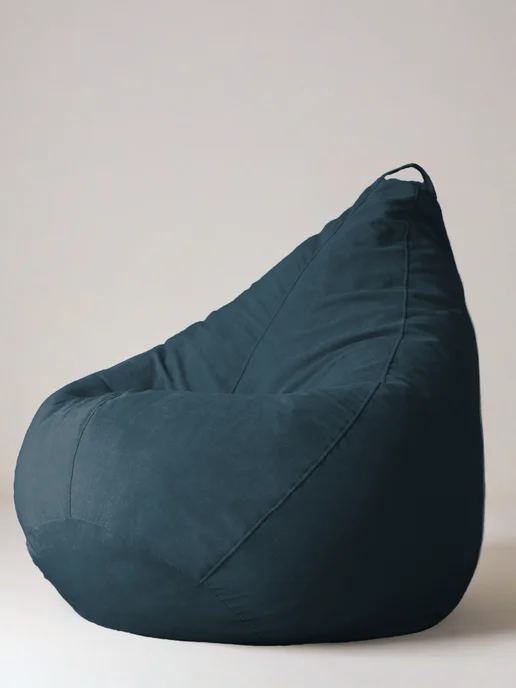 CoolPouf Чехол для кресла-мешка XXXXXL велюр, синий, фото 2