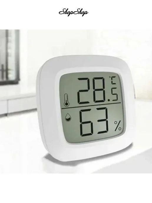 Метеостанция Whale Wake-up Temperature And Humidity Meter, белый, фото 2