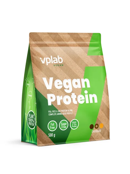 SputP. Комплекс Веган Протеин Vegan Protein 500 г вкус Шоколад, 500 г, фото 2