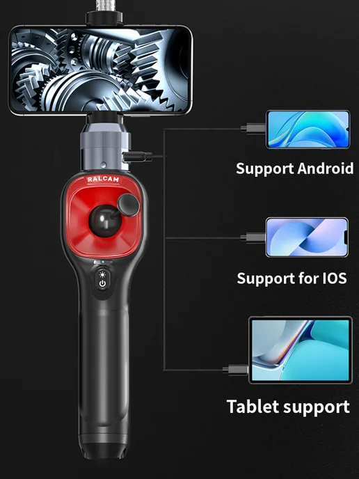 RALCAM Эндоскоп 720°, 6.2 мм, 1 м, Подходит для Iphone и Android, 1 м, фото 3