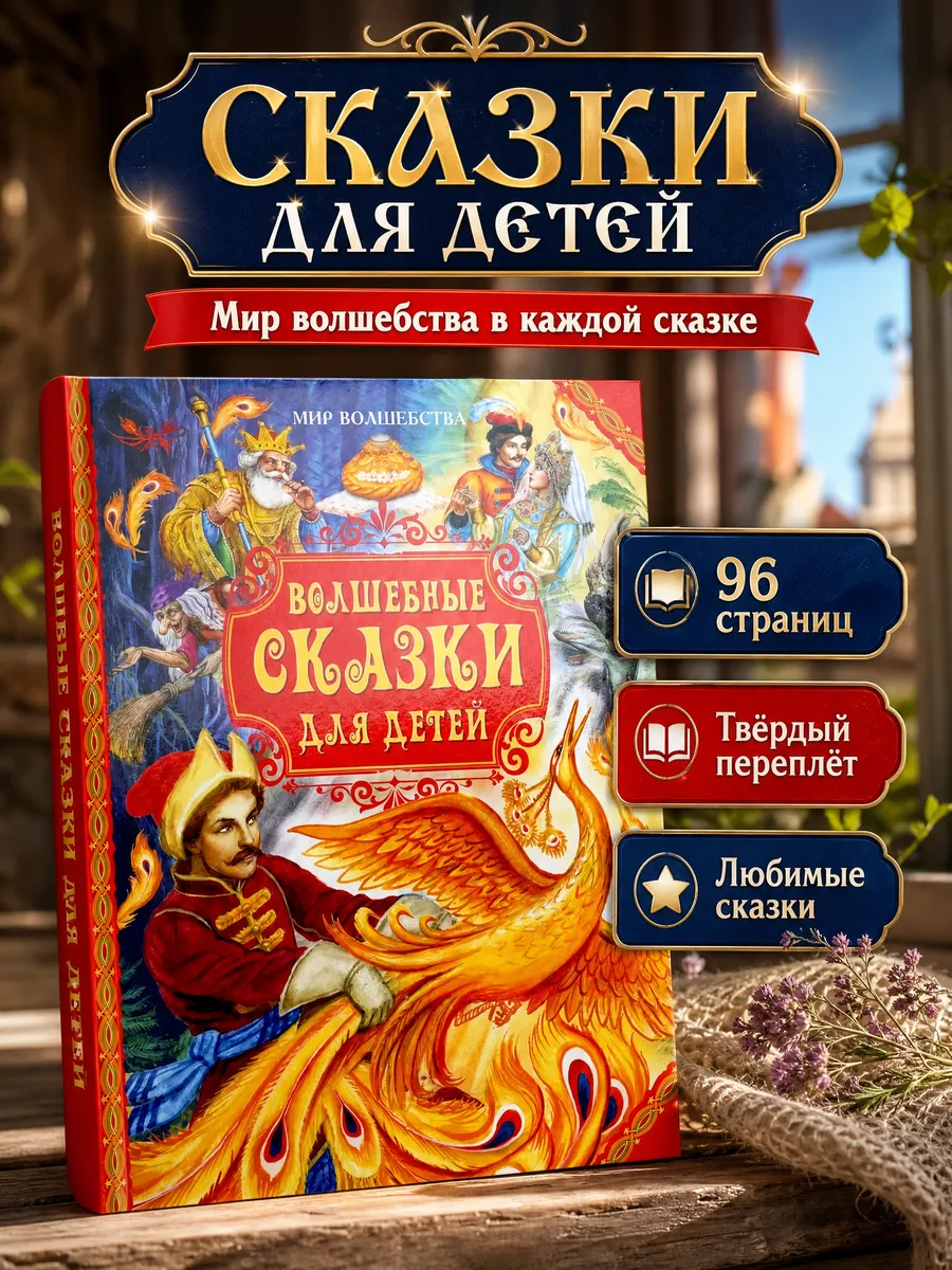 Книга волшебные сказки для детей и малышей
