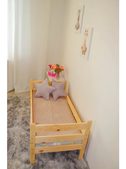 Hello Baby Приставная кровать для новорожденных, коричневый, фото 5
