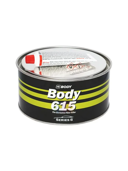 HB BODY BODY 615 Автомобильная шпатлевка со стекловолокном 1,8 кг, 1,8 кг