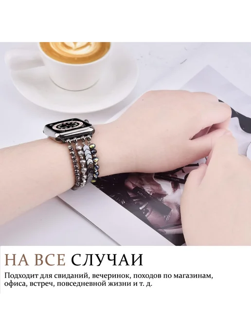 BRONO MO Ремешок для Apple Watch 38 40 41 mm (Ultra), черный, фото 3