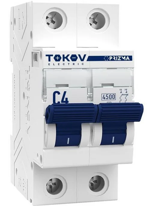 TOKOV ELECTRIC Выключатель автоматический модульный 2П 4А 4.5кА х-ка C, вариант
