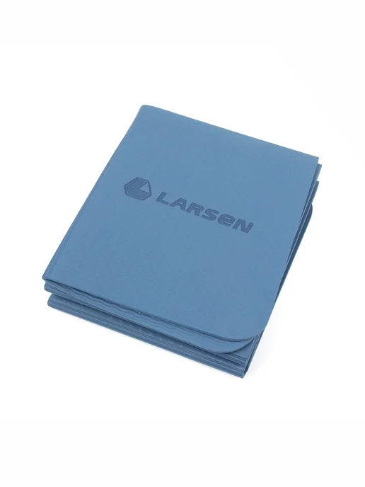 Larsen Коврик для фитнеса и йоги складной нескользящий, синий, фото 8