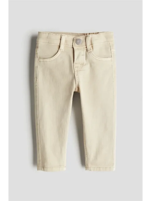 H&M Джинсы зауженного кроя, бежевый