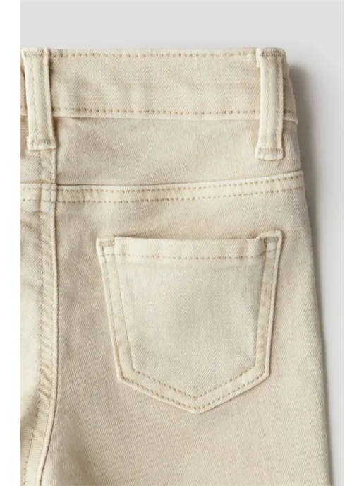 H&M Джинсы зауженного кроя, бежевый, фото 2