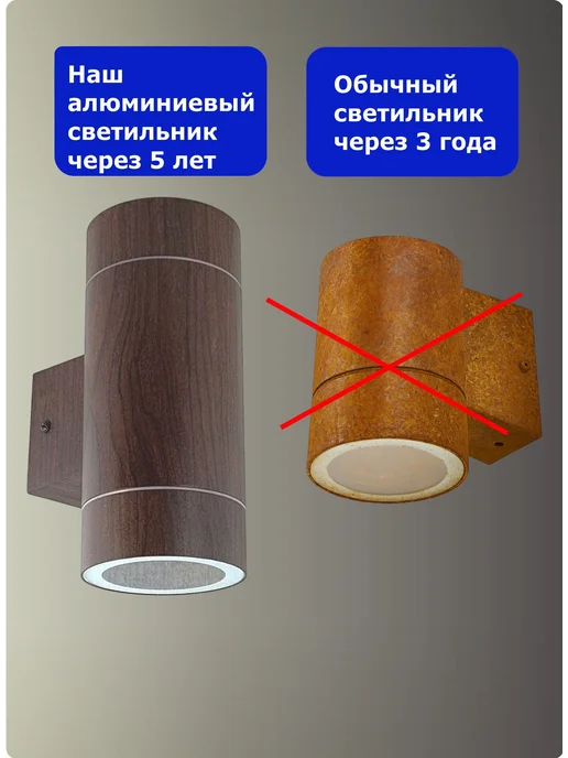 Ecola Светильник уличный настенный фасадный коричневый для дома, коричневый, в упаковке 540 г, фото 8