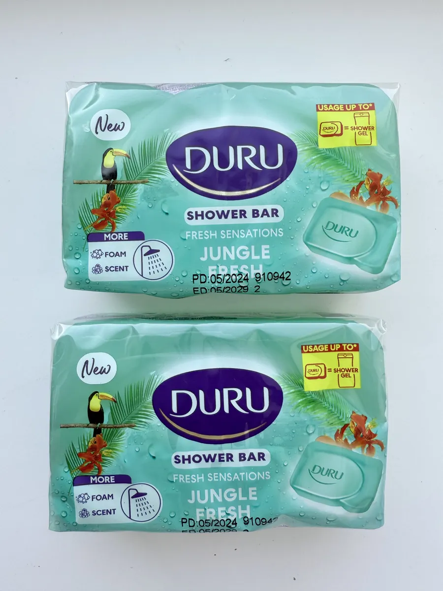 Крем-мыло ТВЕРДОЕ "Duru 1+1 Fresh Sensations" (150 гр) Тропический Лес (24 шт/ящ)
