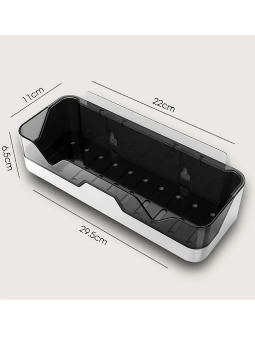 uniShophome Полка настенная универсальная, черный, фото 2