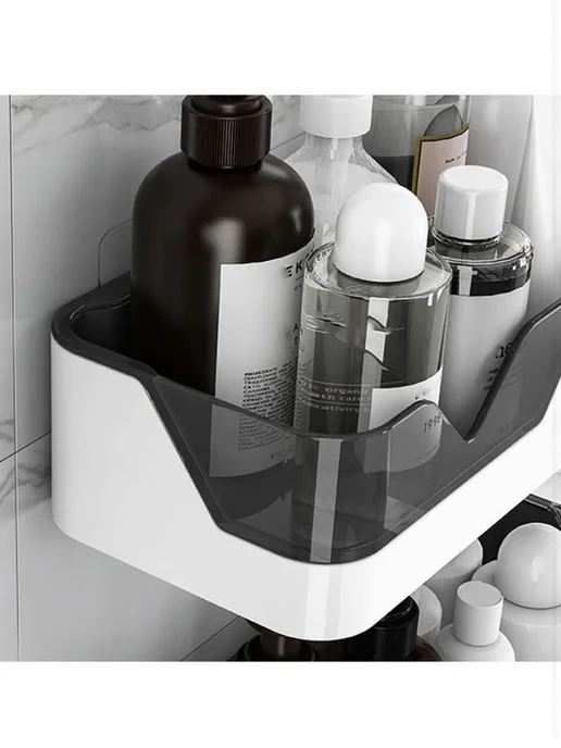 uniShophome Полка настенная универсальная, черный, фото 3