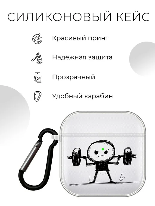 Bestluck Чехол на Xiaomi Redmi Buds 3, черный, фото 2
