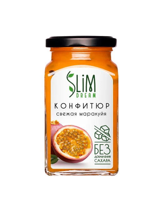 Slim Dream Конфитюр из маракуйи без сахара, 300 г х 2 шт, 300 г, 2 шт, фото 2