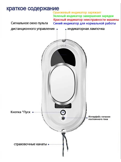 стеклоочиститель для окон,робот мойщик окон, белый, фото 19
