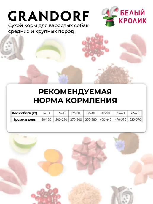 Сухой корм Grandorf' Med для собак, крупные, мясо, 10 кг, фото 6