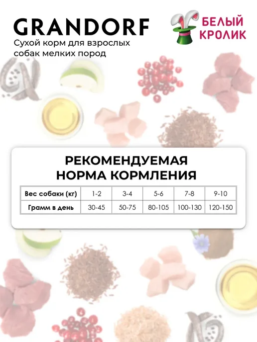 Сухой корм Grandorf' для собак, взрослые, мелкие, индейка, ягненок, 1 кг, фото 6