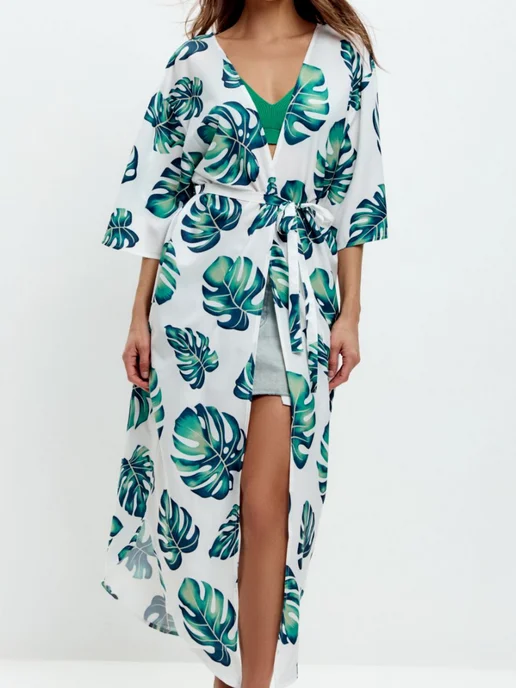 JoolZ Style Парео туника летняя пляжная накидка на купальник, синий, фото 2