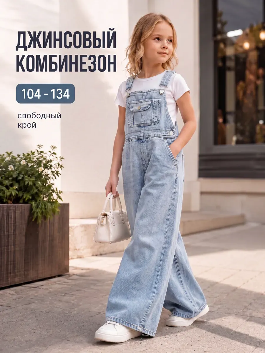 Джинсовый комбинезон детский