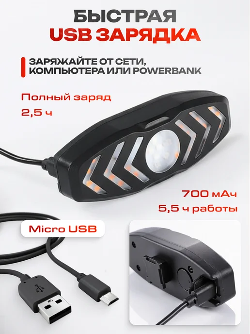 HOMELY LINE Велосипедный задний фонарь с поворотниками, черный, фото 3